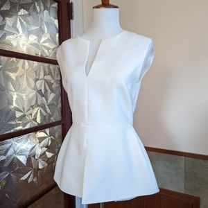 BGBG White Peplum Shirt